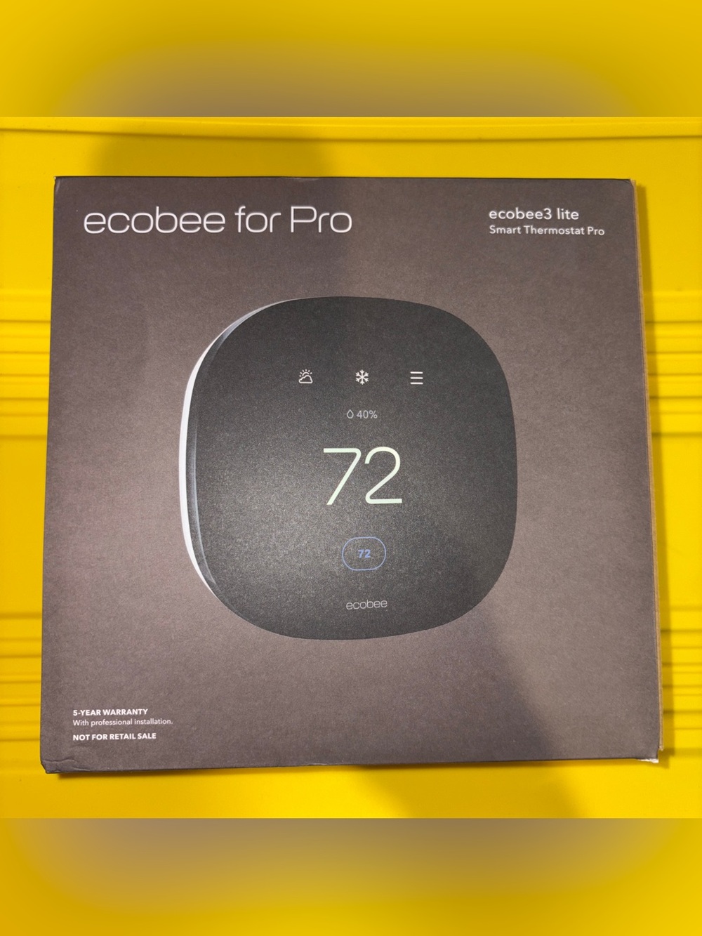 NEW ecobee3 lite Smart Thermostat Pro EB-STATE3LTP-02 NIB Black